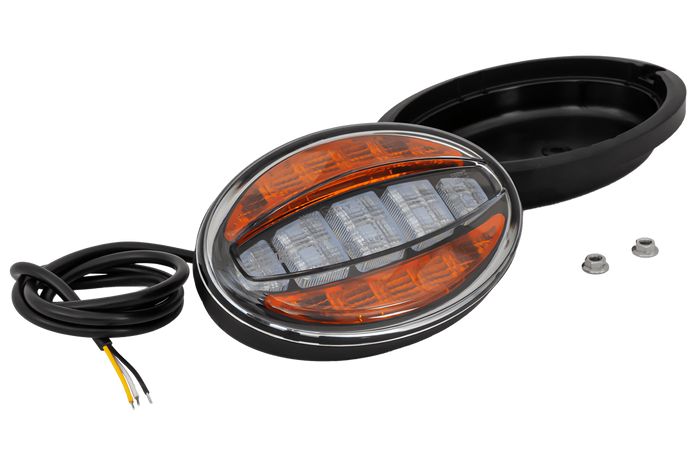 FRISTOM FT-356 LED Universal-Frontleuchte mit Gehäuse