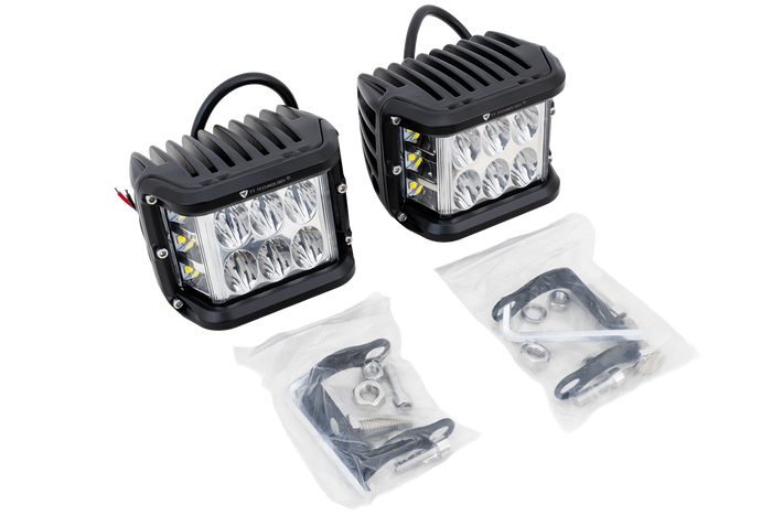 Set bestehend aus zwei LED-Arbeitsscheinwerfern, Reflektor TT TECHNOLOGY TT.13209 12xLED 2200lm