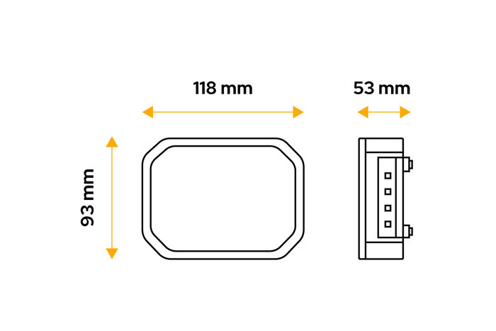 TT TECHNOLOGY TT.12018L LED Rückleuchte, 4 Funktionen, links
