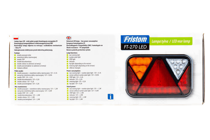 Rückleuchte FRISTOM FT-270 LED CANBUS 6 Funktionen links