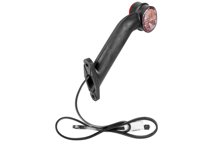 ASPÖCK SUPERPOINT II linke Positionsleuchte an einem Gummiarm mit seitlichem Kabel