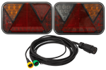 FRISTOM LED-Rückleuchten + MANTES 5m 7-PIN-Kabelbaum