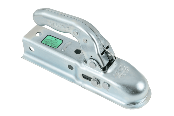 KNOTT K7.5-G Kugelkopfkupplung für einen 750kg Anhänger mit einer 45mm Vierkantdeichsel