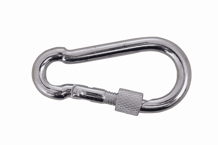 Karabinerhaken mit Sicherung für Seile DROMET KSZ.6.60 Feuerwehrkarabinerhaken 6x60mm