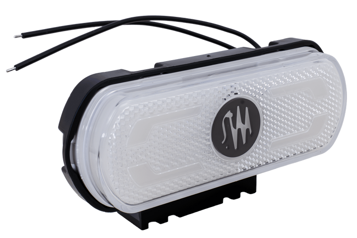 WAŚ W240 1600 LED weiße Universal-Positionsleuchte mit Halterung