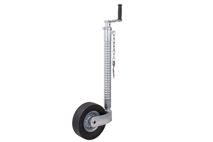 KNOTT TK48 Stützrad, Wellrohr, 300 kg, 48 mm, 700–940 mm