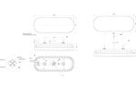 FRISTOM FT-320 LED-Rückleuchte, 3 funktionen, universal