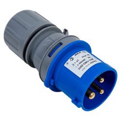 MANTES 3P-Elektrostecker, männlicher Stecker, tragbar, 16 A, 230 V