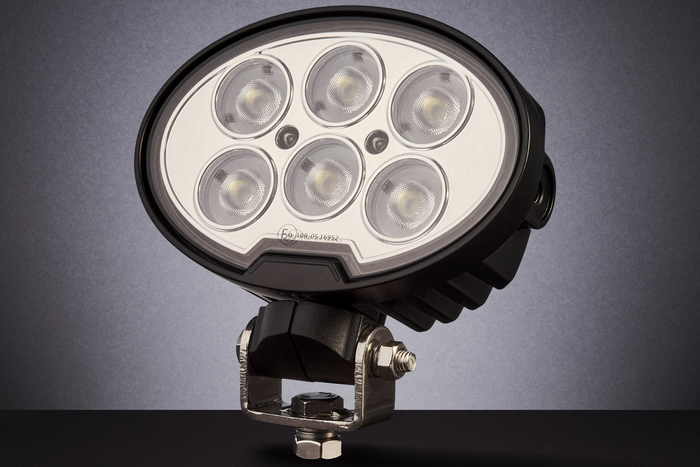 LED-Arbeitsscheinwerfer-Reflektor TT TECHNOLOGY SCHWARZ TT.13359F 6xLED 4800lm oval