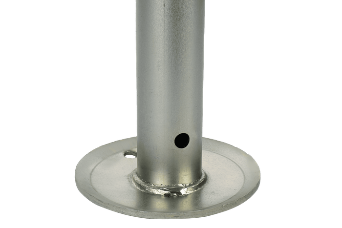 Ausziehbare Kurbelstütze WINTERHOFF ST48-120 für 150-kg-Anhänger 600–820 mm