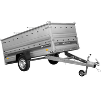 Einachsanhänger 264x125 UNITRAILER FORCE 264 KIPP mit BIS-Seitenwänden und Aluminiumabdeckung