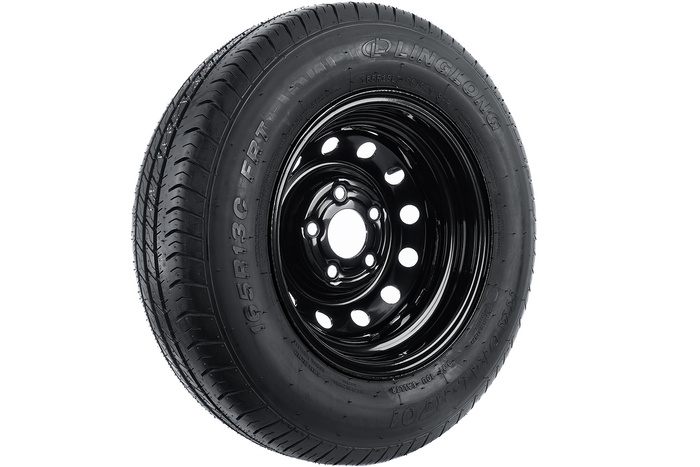 Verstärktes Rad für Anhänger LINGLONG TIRE 165/80 R13C 96/94N UNITRAILER RIM schwarz 4,5Jx13" 5x112 ET:30