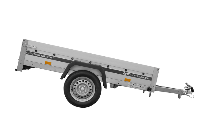 Anhänger mit Aluminiumseitenwänden 200x125 Unitrailer Garden 201 KIPP ALU