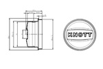 KNOTT 64,2 mm Nabenlager-Abdeckung