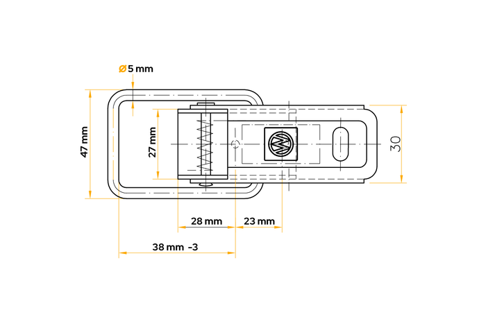 WINTERHOFF BV 60-1 Anhängerseitenschloss
