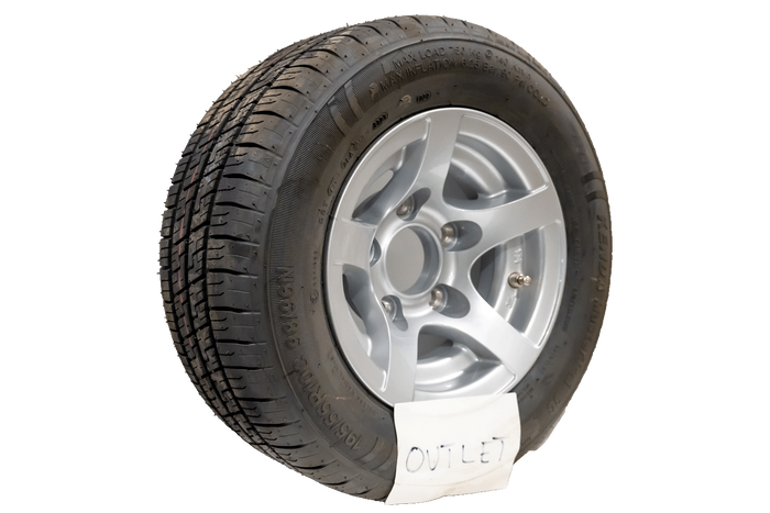 OUTLET Verstärktes Rad für Anhänger KENDA REIFEN 195/55 R10C 98/96N ALU FELGE STARCO 6Jx10"H2 5x112 ET:-4
