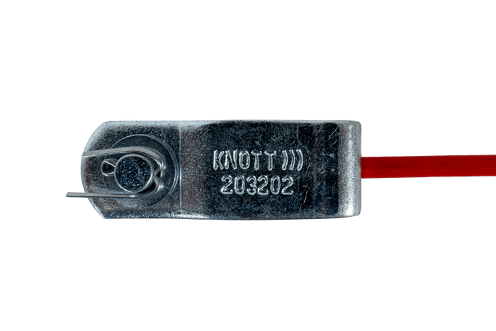 Notfall-Sicherheitsseil KNOTT mit Karabinerhaken 1200 mm