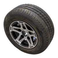 OUTLET Verstärkte Felge für Anhänger LINGLONG REIFEN 195/55 R10C 98/96N ALU-FELGE UNITRAILER 6Jx10" 5x112 ET:-4
