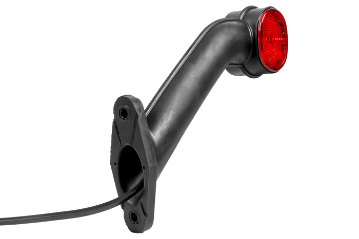 ASPÖCK SUPERPOINT II rechter Positionsleuchte an einem Gummiarm mit seitlichem Kabel