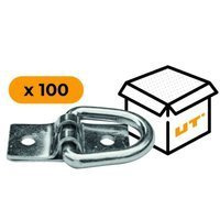 Set: 100x Rechteckige Befestigungsösen H-25 mm (13.25)