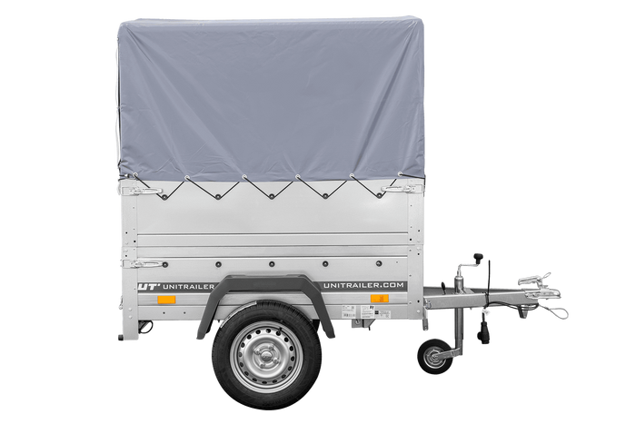 Neuer Anhänger Kipper, ungebremst, GARDEN TRAILER 150 KIPP mit zusätzlichen Bordwänden, Stützrad, Hochplane und Hochspriegel