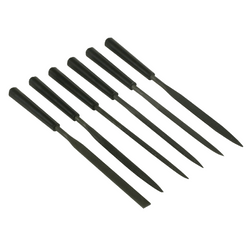 Set mit sechs STANLEY 0-22-500 Nadelfeilen, Länge 160 mm