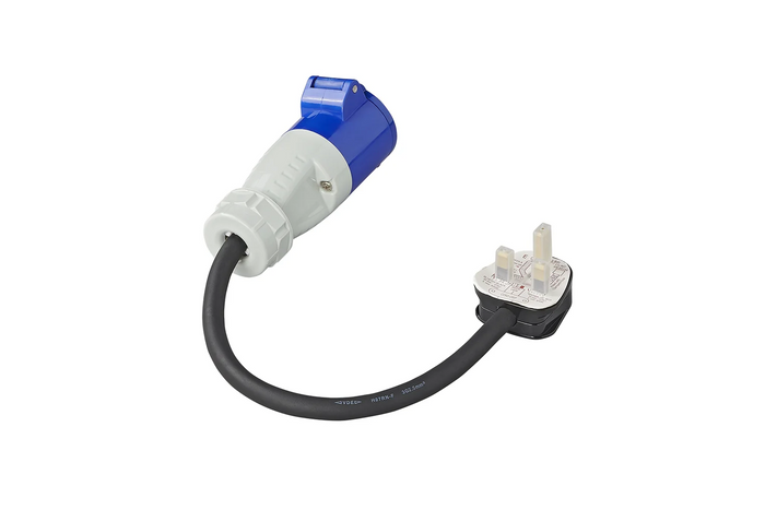 Adapter mit CEE-Stecker und UK-Steckdose, UK ProPlus 373522DE, Kabellänge 40 cm, 16 A, 230 V 