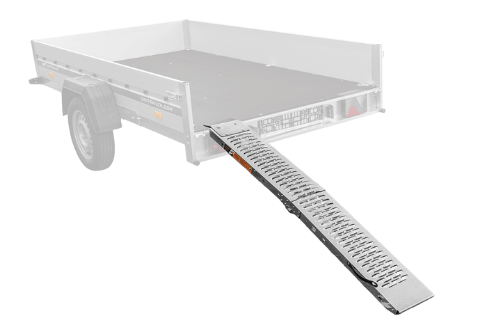 UNITRAILER ALR004 klappbare Auffahrrampe aus Stahl für Anhänger, 170 cm, 227 kg