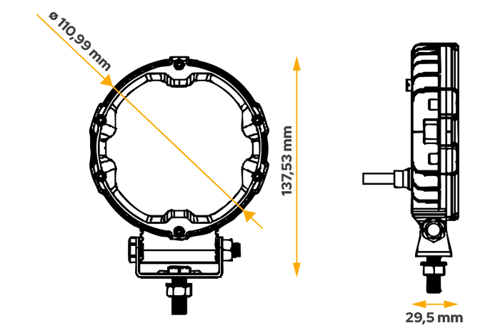 LED Arbeitsscheinwerfer KAMAR X-SPIDER L0196 9xLED 1700lm