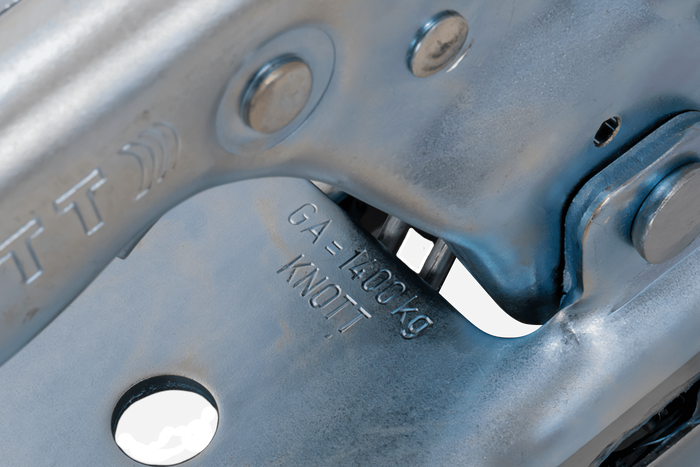 KNOTT KQ14-C Kugelkupplung für 1400kg Anhänger mit 70mm Vierkantdeichsel