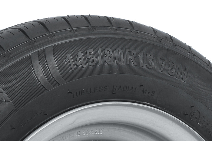 Anhängerrad REIFEN KENDA 145/80 R13 78N STARCO RIM 4Jx13"H2 4x100 ET:30