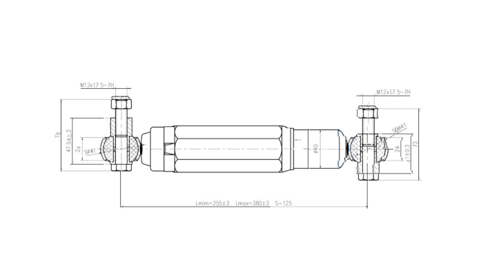 PIVEXIN Hydraulikstoßdämpfer für Anhängerachsen 900-1600 kg für Einzel- und Tandemachsen
