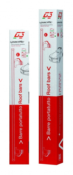 Dachträger universal G3 Pacific 64.130-68.104 Aluminium