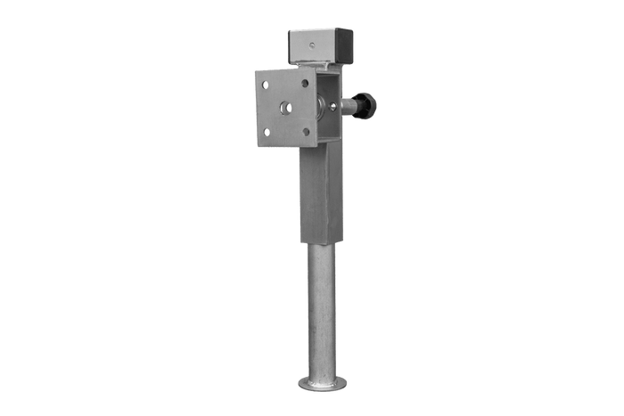 UNITRAILER D-110.000.049 ausziehbare Kurbelstütze für 1300 kg Pritschenanhänger 410-645 mm