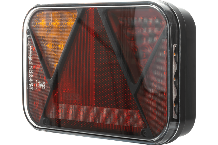 Lichtset: FRISTOM LED-Rückleuchten + HORPOL LED-Seitenmarkierungsleuchten + MANTES 5,2 m 7-poliger Kabelbaum