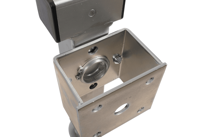 UNITRAILER JL2 ausziehbare Kurbelstütze für 1300 kg Pritschenanhänger 410-645 mm