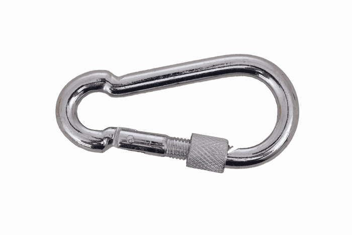 Karabinerhaken mit Sicherung für Seile DROMET KSZ.7.70 Feuerwehrkarabinerhaken 7x70mm