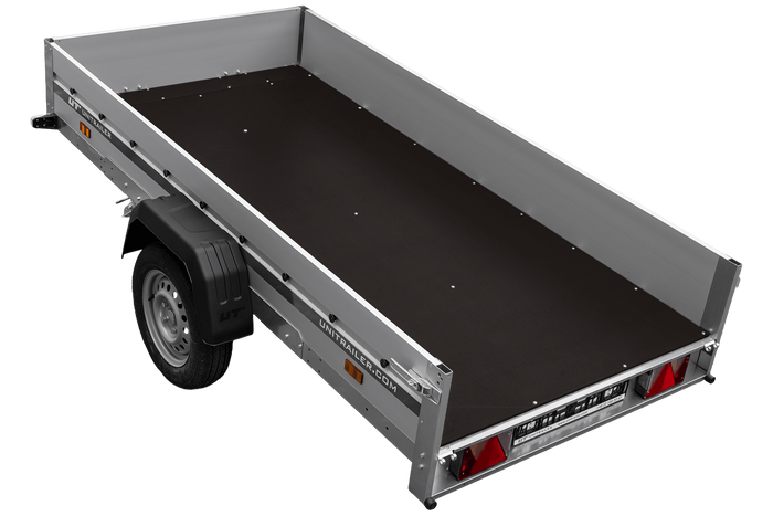 Anhänger mit Aluminiumseitenwänden 264x125 Unitrailer Garden 264 KIPP ALU