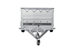 Einachsiger Anhänger auf Blattfedern 264x125 UNITRAILER FORCE 264/R KIPP mit BIS-Seitenwänden, H-0-Rahmen und grauer Plane