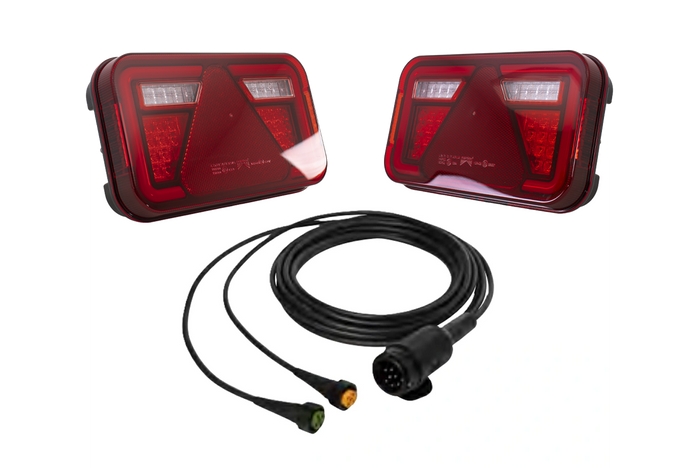 ASPÖCK MULTILED IV LED-Rückleuchten + ASPÖCK 5 m 13-PIN-Kabelbaum