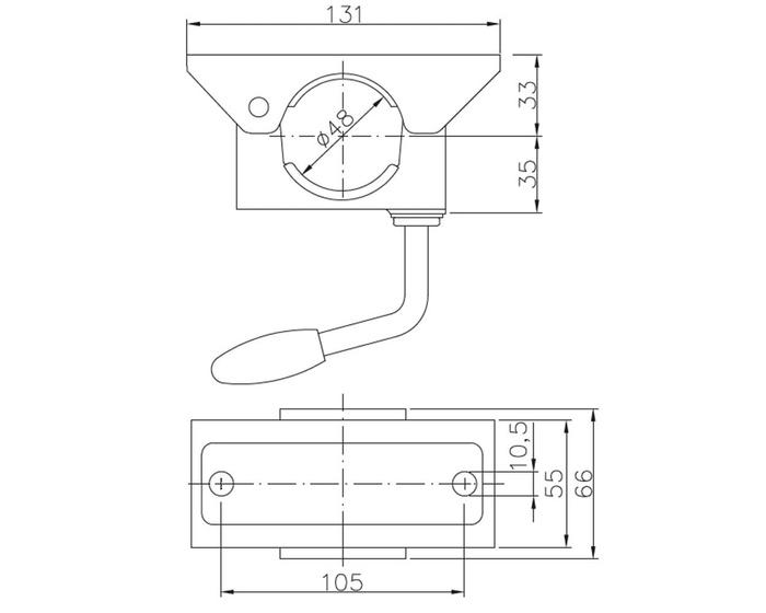 Klemme für WINTERHOFF KLE48 Stützrad 48 mm