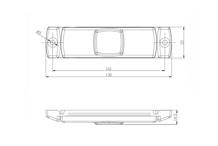 FRISTOM FT-017 LED Umrissleuchte, Universal