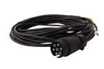 MANTES Elektroinstallation, Anhängerkabelbaum, 7m, 7PIN Stecker, 2x 5PIN Bajonett