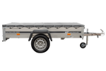 PKW-Anhänger 230x125 UNITRAILER GARDEN 230 KIPP mit H-0-Rahmen und grauer Plane