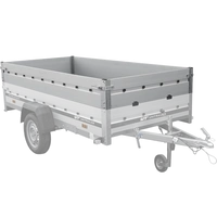 BIS-Aluminiumseitenwände für die Anhänger UNITRAILER GARDEN 265 KIPP ALU und 265/2 KIPP ALU