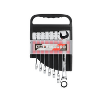 YATO YT-0208 Ratschen-Kombinationsschlüssel 10-19mm 7-teilig.