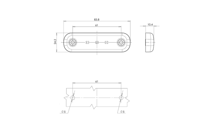 Positionsleuchte WAŚ W97.1 708 LED universell