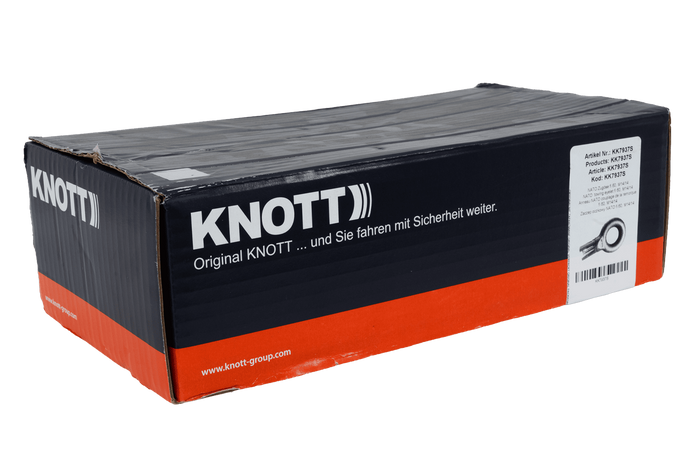 KNOTT KK7937S Zugöse für einen 3500 kg Anhänger mit 60 mm Rohrzugdeichsel, neue Ausführung
