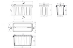 DAKEN 82211 BLACKIT LITE Werkzeugkasten 555x250x310mm 24l