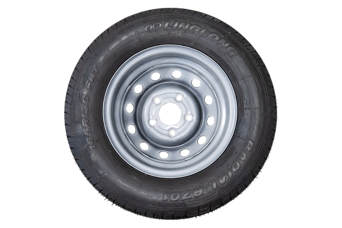 OUTLET Verstärktes Rad für Anhänger LINGLONG REIFEN 165/80 R13C 96/94N UNITRAILER FELGE 4.5Jx13"H2 5x112 ET:30